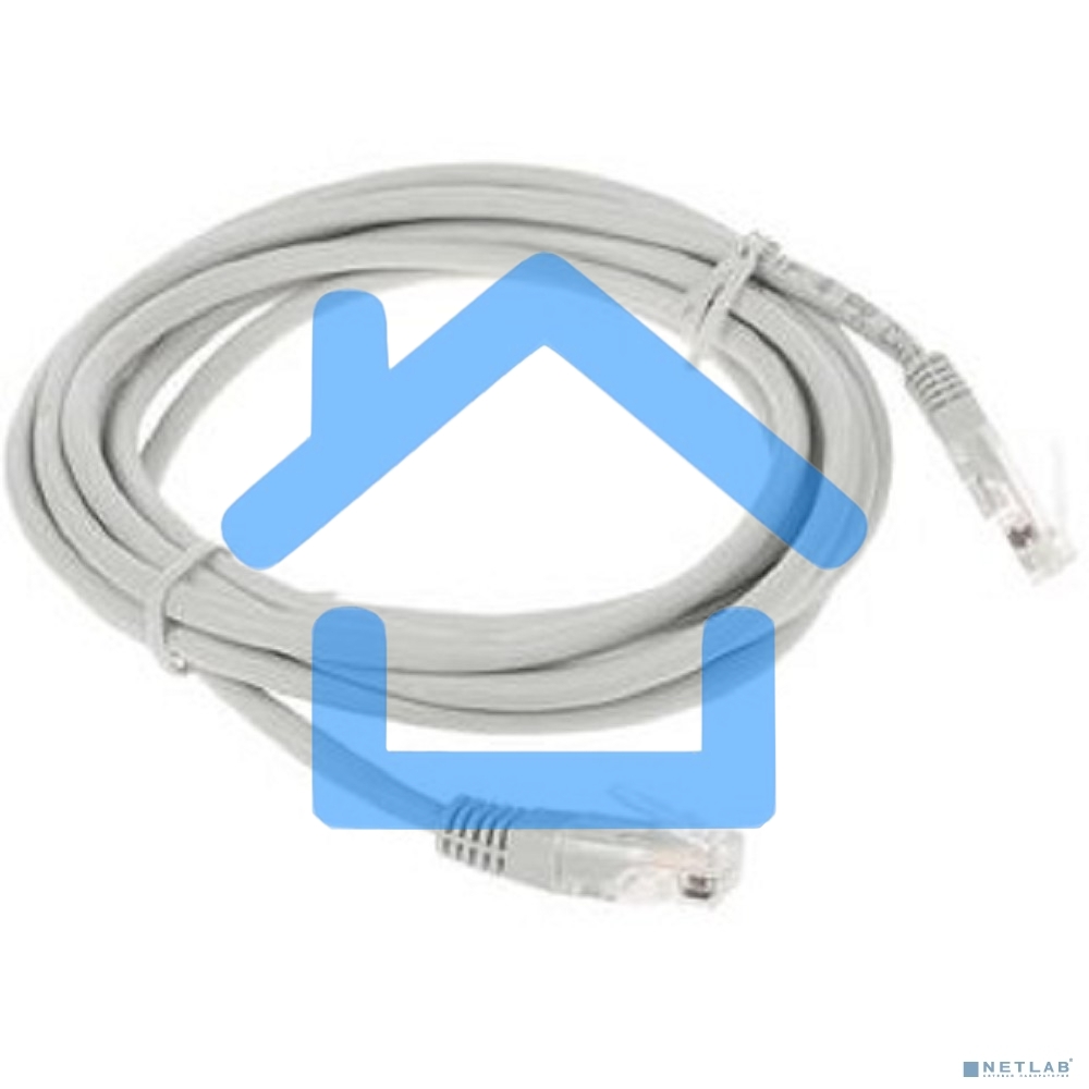 Патч-корд медный UTP Cablexpert PP10-3M кат.5e, 3м, литой, многожильный (серый)