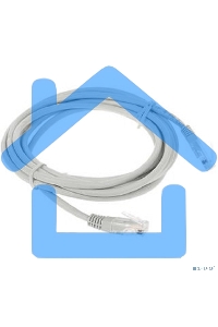 Патч-корд медный UTP Cablexpert PP10-3M кат.5e, 3м, литой, многожильный (серый)