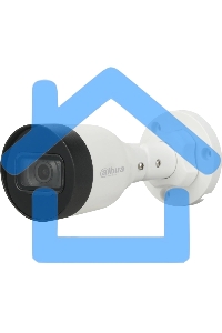 Уличная цилиндрическая IP-видеокамера DAHUA DH-IPC-HFW1230S1P-0280B-S6 2Мп, 1/2.8” CMOS, объектив 2.8мм, детектор человка, ИК-подсветка до 30м, IP67, корпус: металл, пластик