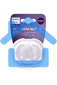Пустышка Philips Avent ultra soft, пальмы, 0-6 мес., 1 шт.