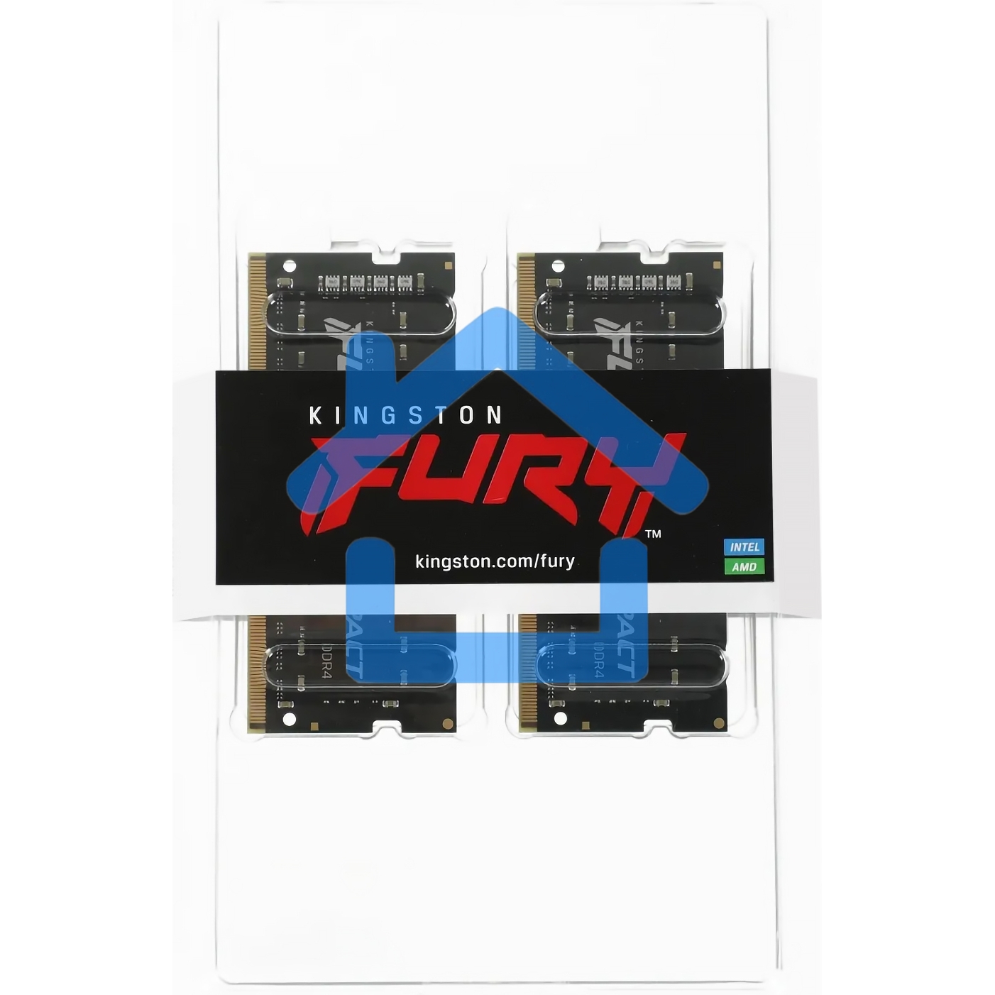 Оперативная память Kingston Fury Impact, DDR5, 32Gb (2x16Gb), 6000MHz, CL38, ECC SO-DIMM