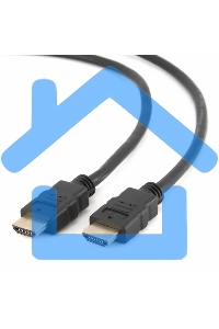 Кабель Cablexpert HDMI CC-HDMI4-0.5M, 19M/19M, v2.0, медь, позол.разъемы, экран, 0.5м, черный, пак