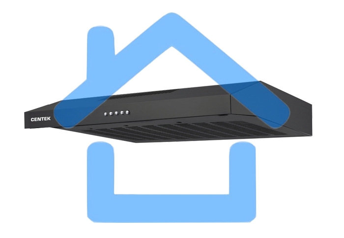 Вытяжка подвесная Centek СТ-1801-60 черный, 60 см, 350 куб. м/ч, 53 дБ