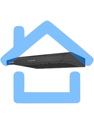 Вытяжка подвесная Centek СТ-1801-60 черный, 60 см, 350 куб. м/ч, 53 дБ