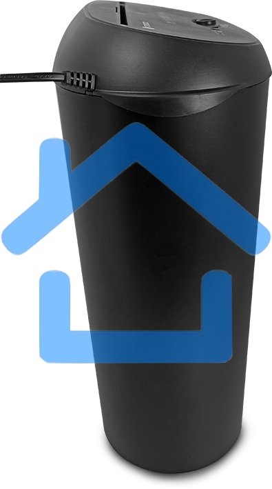 Уничтожитель документов ГЕЛЕОС УМ24-4, DIN P-4 (4 ур-нь секр.), фрагмент 3,9х38мм, 17 лист (70г/м2), CD/пл.карты/скрепки/скобы, 24 литра