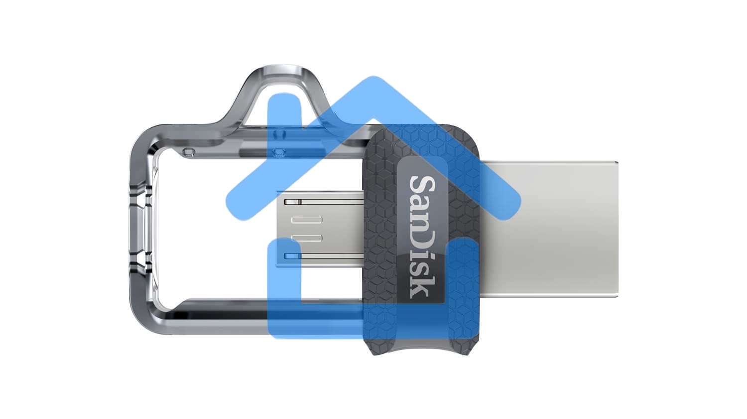 Флешка USB R/W 64Gb SanDisk Ultra Android Dual Drive OTG, m3.0/USB 3.0, Black