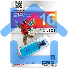 Флешка USB 16 Gb Helios 101 SP016 Gb,UF2101V1B USB 2.0 синий
