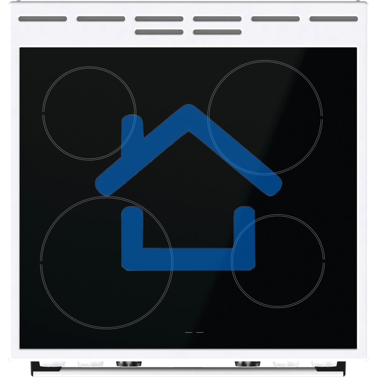 Плита электрическая Gorenje GEC6C40WD белый, конфорок 4 электрических, духовка 71 л, 60 см x 85 см x 60 см