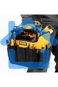 Переноска для инструмента, 260х240х300 мм, 22 кармана, наплечный ремень Denzel