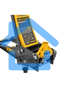 Домкрат гидравлический подкатной Denzel 3 т, 75-500 мм, быстрый подъем, низкий подхват, проф. 51250