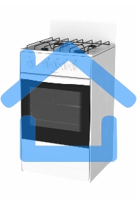 Плита газовая Darina S4 GM 441 101 белый, конфорок 4 шт, духовка 50 л, 50 см x 85 см x 51 см