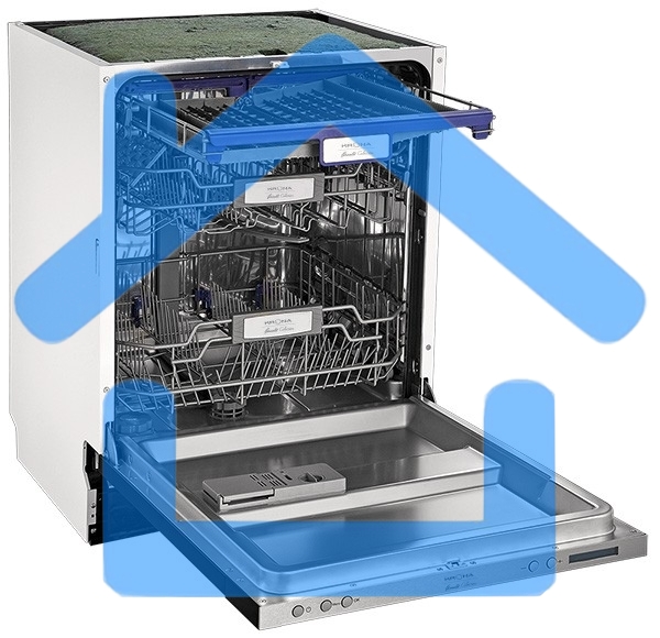 Встраиваемая посудомоечная машина Krona KAMAYA 60 BI, белый, 59.8 см, 14 компл., 44 дБ, класс A+++