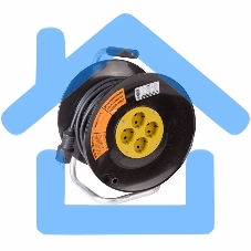 Удлинитель силовой на катушке 4 гнезда с/з 50 м 3х2,5 мм² PROFESSIONAL PROCONNECT