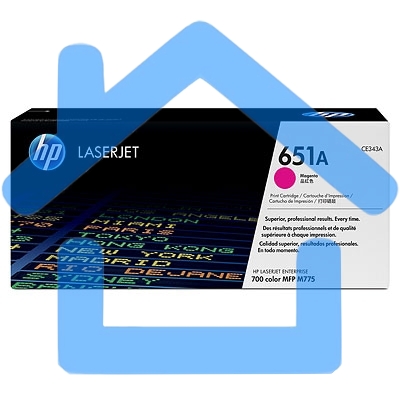Картридж лазерный HP CE343A 651A пурпурный для LaserJet 700 Color MFP 775 16000стр.