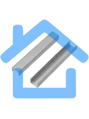 Скобы для мебельного степлера KRANZ 8 мм, тип 53, 1000 шт.