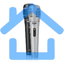 Микрофон проводной BBK CM215 2.5м черный/серебристый