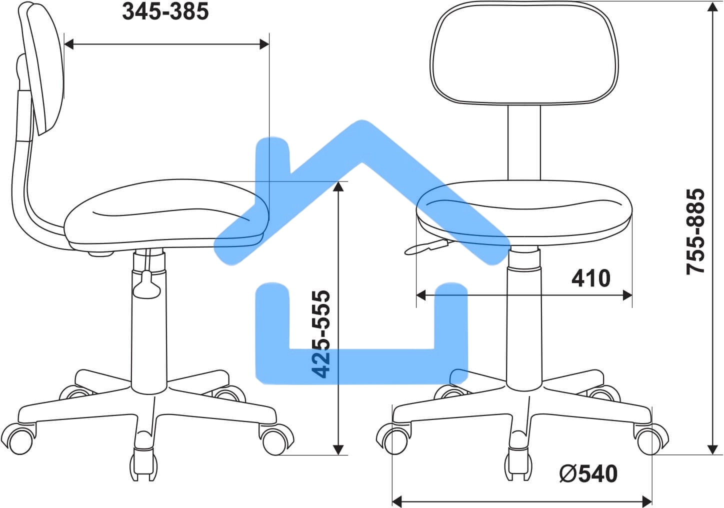 Кресло детское Бюрократ CH-W201NX белый монстры крестов. пластик пластик белый