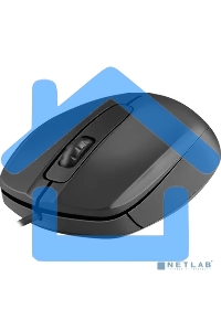 Мышь проводная Defender Alpha MB-507 черный, 1000 dpi, USB, кнопки - 3