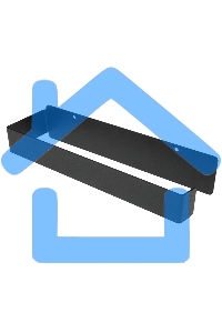 Держатель для бумажных полотенец, настенный, монтаж без сверления, черный Rexant