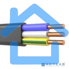 Кабель силовой медный ВВГ-Пнг(А)-LS 3x2,5 мм², длина 50 метров, ГОСТ 31996-2012, ТУ 16.К71-310-2001 Rexant
