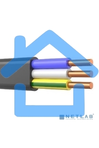 Кабель силовой медный ВВГ-Пнг(А)-LS 3x2,5 мм², длина 50 метров, ГОСТ 31996-2012, ТУ 16.К71-310-2001 Rexant