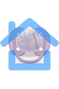 Пустышка Philips Avent ultra soft, пальмы, 0-6 мес., 1 шт.