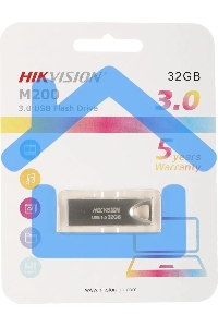 Флешка USB R/W Hikvision (HS-USB-M200/32G/U3), 32GB, USB 3.0, R/W металик