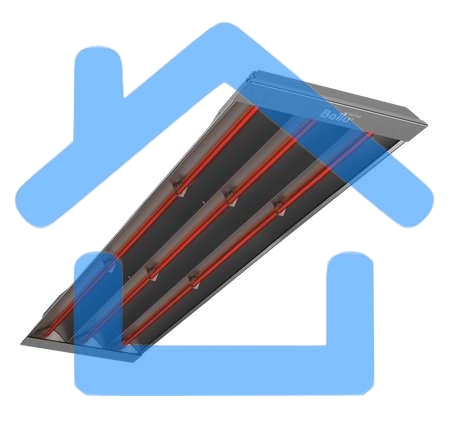 Обогреватель инфракрасный Ballu BIH-Т-4.5 серый, 4500 Вт, 45 м2