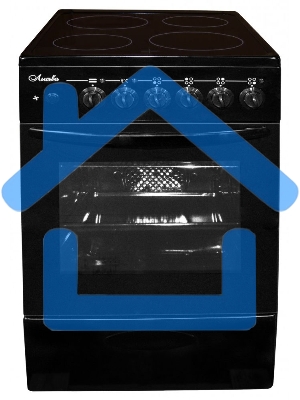 Плита электрическая Лысьва EF4004MK00 черный, конфорок 4 электрических, духовка 57 л, 50 см x 84 см x 60 см (без крышки)