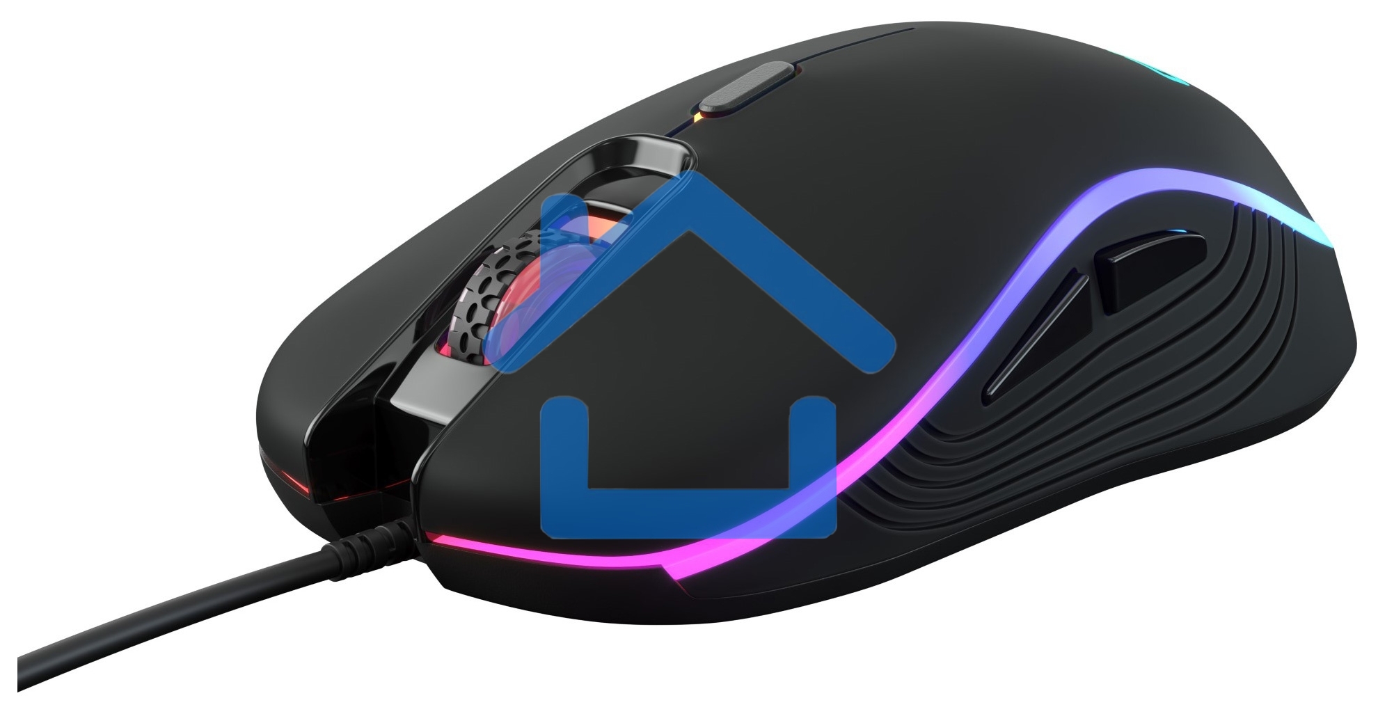 Мышь проводная Oklick GMNG 723GM черный, 3200 dpi, USB, кнопки - 6