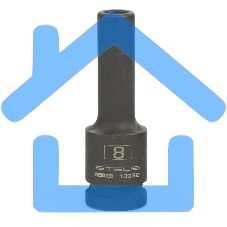 Головка ударная удлиненная шестигранная, 8 мм, 1/2
