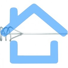 Миксер СИБРТЕХ из оцинкованной стали, D 60 мм, L 400 мм,для красок и штукатурных смесей 84807