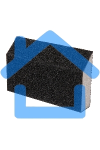 Губка для шлифования, 125 х 75 х 25 мм, трапеция, средняя жесткость, P60 Сибртех