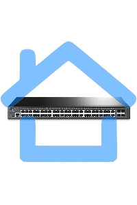 Коммутатор Jetstream 48-port gigabit L2+ managed switch with 4-gigabit uplink ports, 48 10/100/1000Mbps RJ-45 port, 4 1000Mbps SFP slots