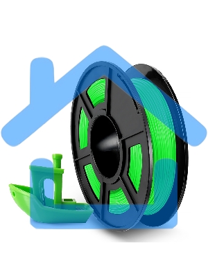 Филамент NVPRINT TPU Green для 3D печати диаметр 1.75мм длина 165 метров масса 0,5 кг