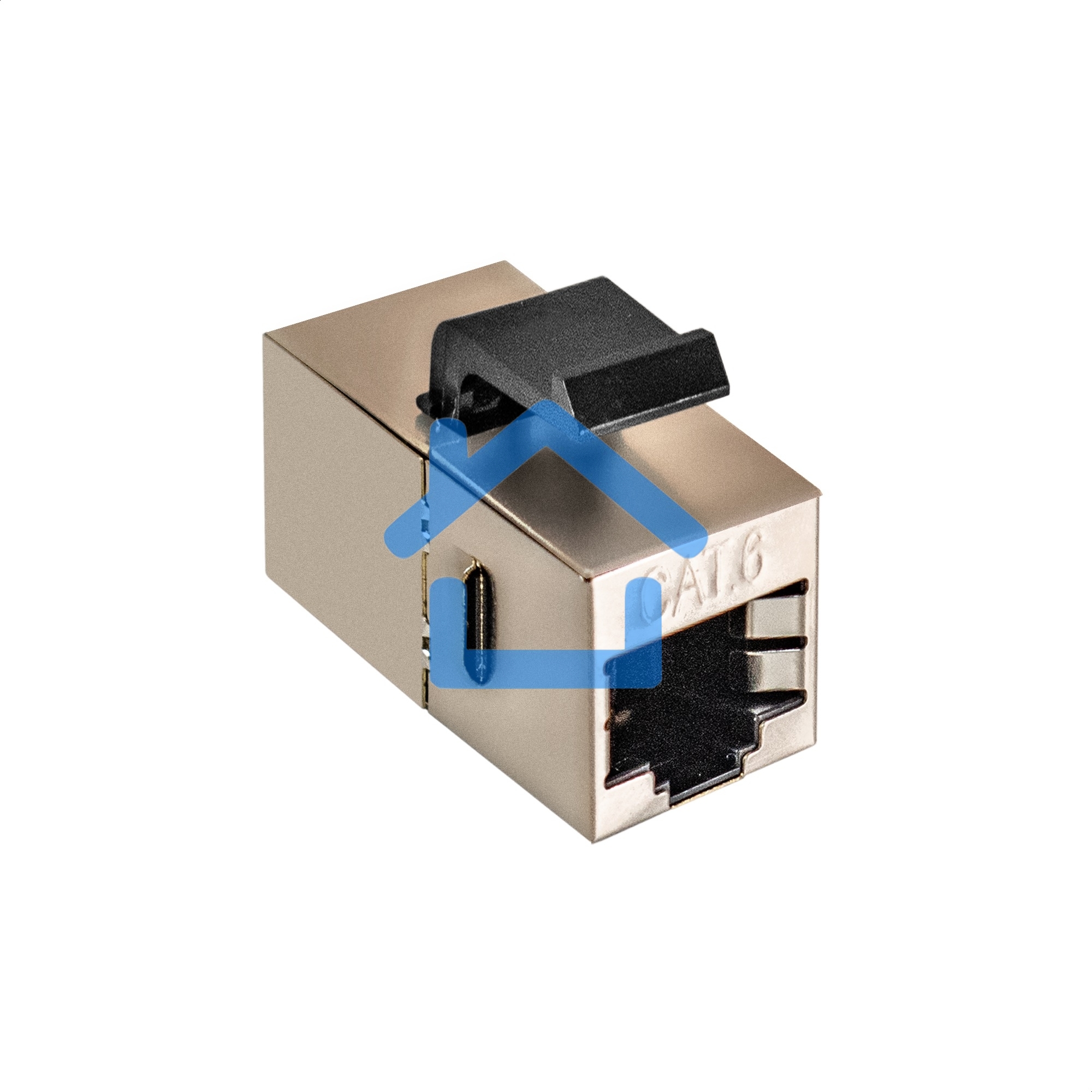 Модуль проходной ExeGate CP45-KJ-SH-C5e (RJ45-RJ45 формата Keystone Jack, Кат.5e, экранированный)
