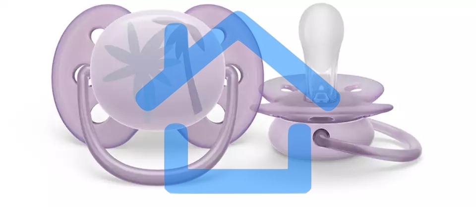 Пустышка Philips Avent ultra soft, пальмы, 0-6 мес., 1 шт.