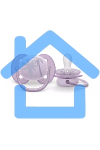 Пустышка Philips Avent ultra soft, пальмы, 0-6 мес., 1 шт.