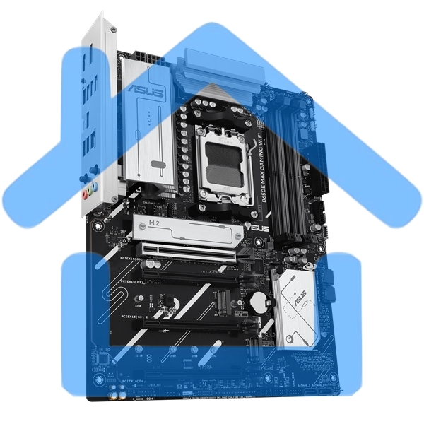 Материнская плата ASUS B650E MAX GAMING WIFI, AM5, AMD B650, 4xDDR5, 4xSATA, 3xM.2, 1xPCIe 5.0 x16, 1xPCIe 4.0 x16, 2xPCIe 3.0 x1, 1xDP, 1xHDMI, 1x2.5Gb LAN, Wi-Fi 6E, Bluetooth 5.3, 4xUSB-A 10Gbps, 1xUSB-C 10Gbps, 2xUSB-A 5Gbps, 2xUSB-A 2.0, 3x3.5 мм, 7.