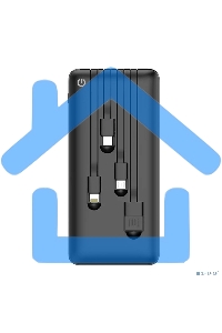 Портативный аккумулятор Powerbank Perfeo ABSOLUTE 10000mah In Micro usb,USB /Out USB,Micro usb,Type-C,Lightning, 2.1А/ черный (PF_B4878)