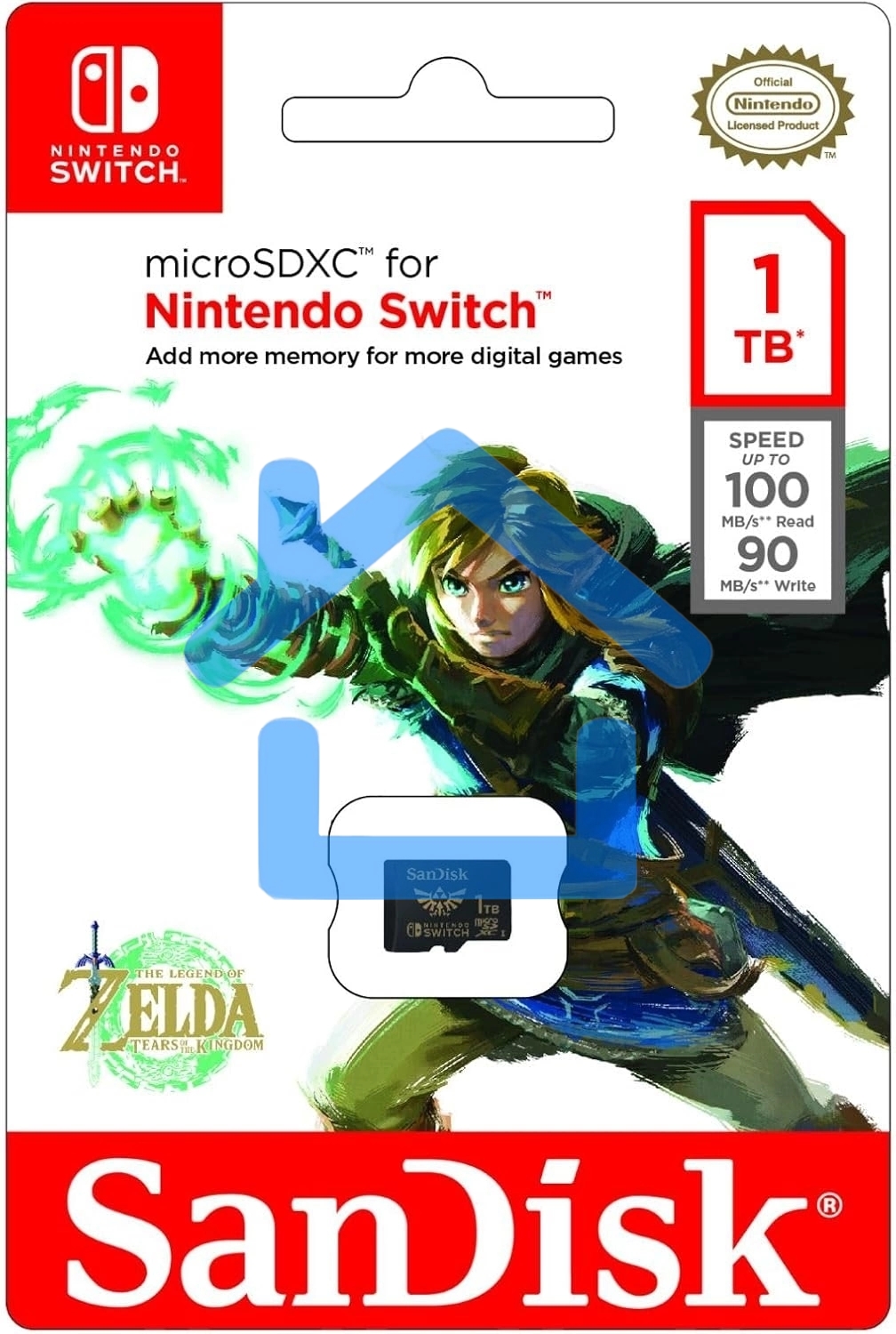 Флеш карта microSD 1TB SanDisk microSDXC Class 10 UHS-I A1 C10 V30 U3 for Nintendo Switch 100/90 MB/s