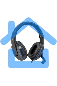 Гарнитура Defender GAMING WARHEAD G-160 BLACK/BLUE