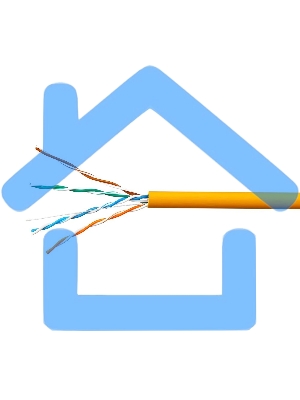 Кабель SkyNet Premium UTPнг-LSZH 4x2x0,51, низкое дымовыделение, нулевое содержание галогенов, медный, FLUKE TEST, кат.5e, однож., 305 м, box, оранжевый