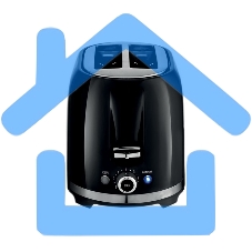 Тостер Centek СТ-1432 черный/стальной