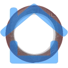 Двухсторонний скотч Rexant, серый, на HBA акриловой основе, 12 мм, ролик 5 м