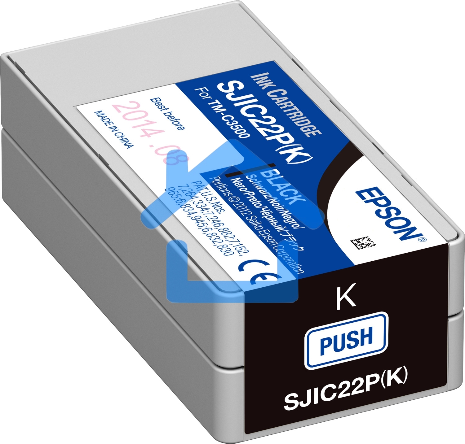 Картридж струйный SJIC22P(K): INK CARTRIDGE FOR TM-C3500 черный