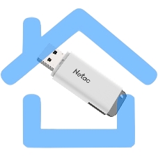 Флешка USB Netac U185 32 Gb <NT03U185N-032G-30WH>, USB 3.0, с колпачком, пластиковая белая