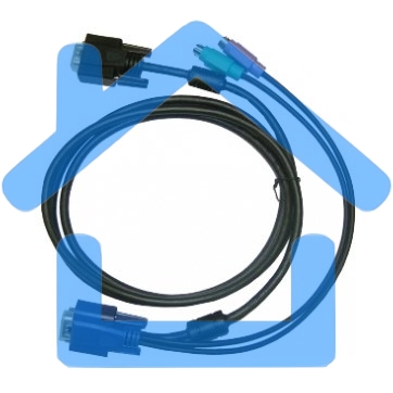 Переключатель D-Link DKVM-IPCB/10 Упаковка 10 кабелей KVM для устройств DKVM-IP1/IP8, длина 1.8м 
