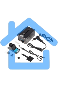 Паяльная станция (паяльник + демонт. паяльник), модель R048, цифровая, 200-480°C, LED дисплей Rexant