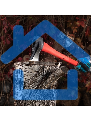 Топор-колун Matrix с клиновидным полотном 2000 г, фибергласовое обрезиненное топорище 880 мм